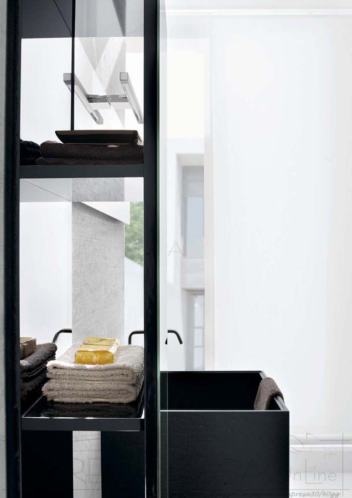 Mobile Bagno design lavabo marmo tecnico Lin09