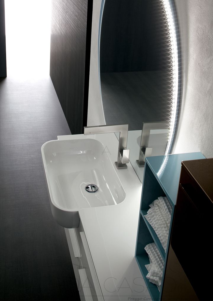 Mobile Bagno design lavabo semincasso Polck37