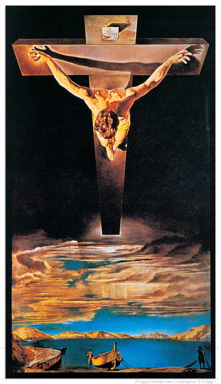 Quadro Stampa DALÌ La santificazione di Giovanni attraverso Cristo, 1951 EC15138 - Offerta web