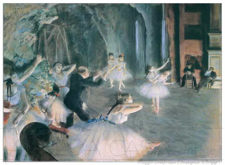 Quadro Stampa DEGAS THE REMEARSAL ON STAGE EC15326 - Offerta web