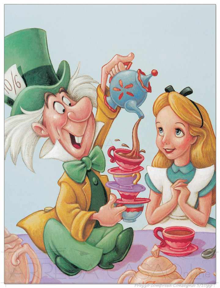 Quadro Stampa DISNEY Alice and the Mad Hatter - Celebration in Wonderland EC15407 - Offerta web