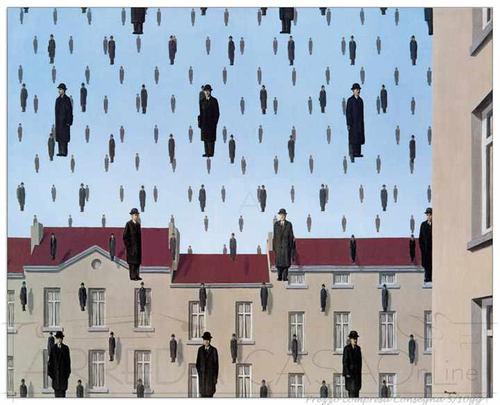 Quadro Stampa MAGRITTE Golconde EC16575 - Offerta online