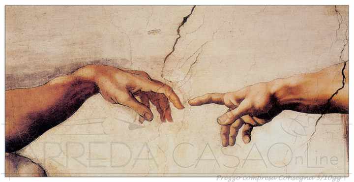 Quadro Stampa MICHELANGELO CREATION OF ADAM DETAIL EC16732 - Offerta online