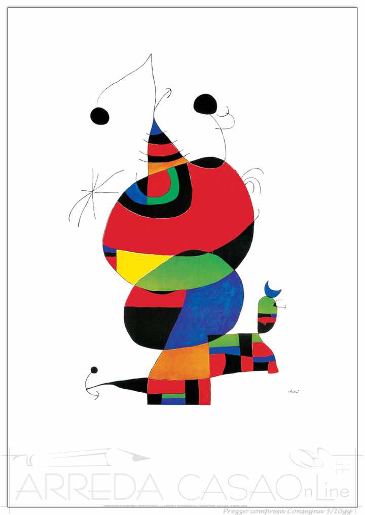 Quadro Stampa MIRÒ Hommage an Picasso EC16810 - Offerta online
