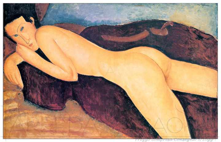 Quadro Stampa MODIGLIANI RECLINING NUDE FROM THE BACK EC16843 - Offerta online