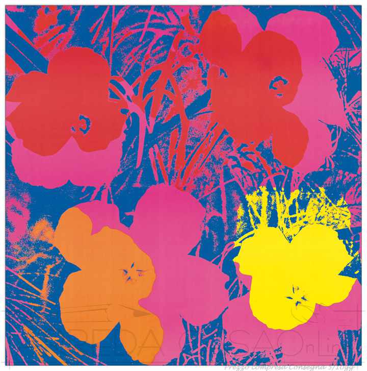 Quadro Stampa WARHOL Flowers, 1970 EC18130 - Prezzo web