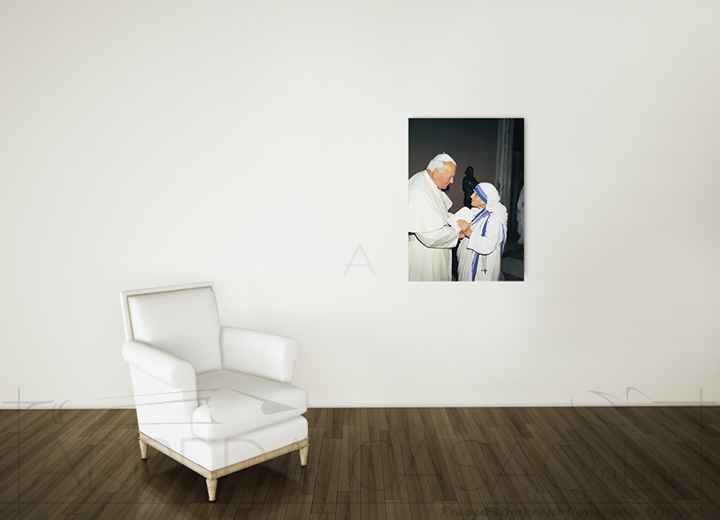 Quadro Stampa Papa e madre teresa Papa e Madre Teresa di Calcutta EC18478 - Prezzo web