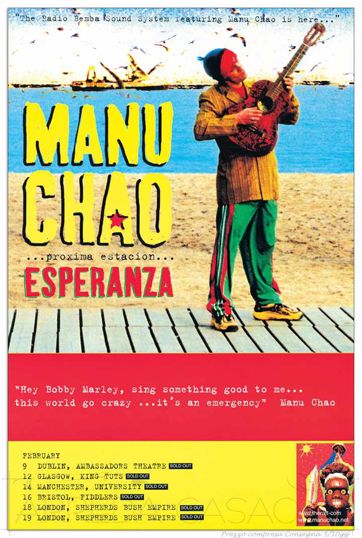 Quadro Stampa MANU CHAO Manu Chao EC18511 - Prezzo web