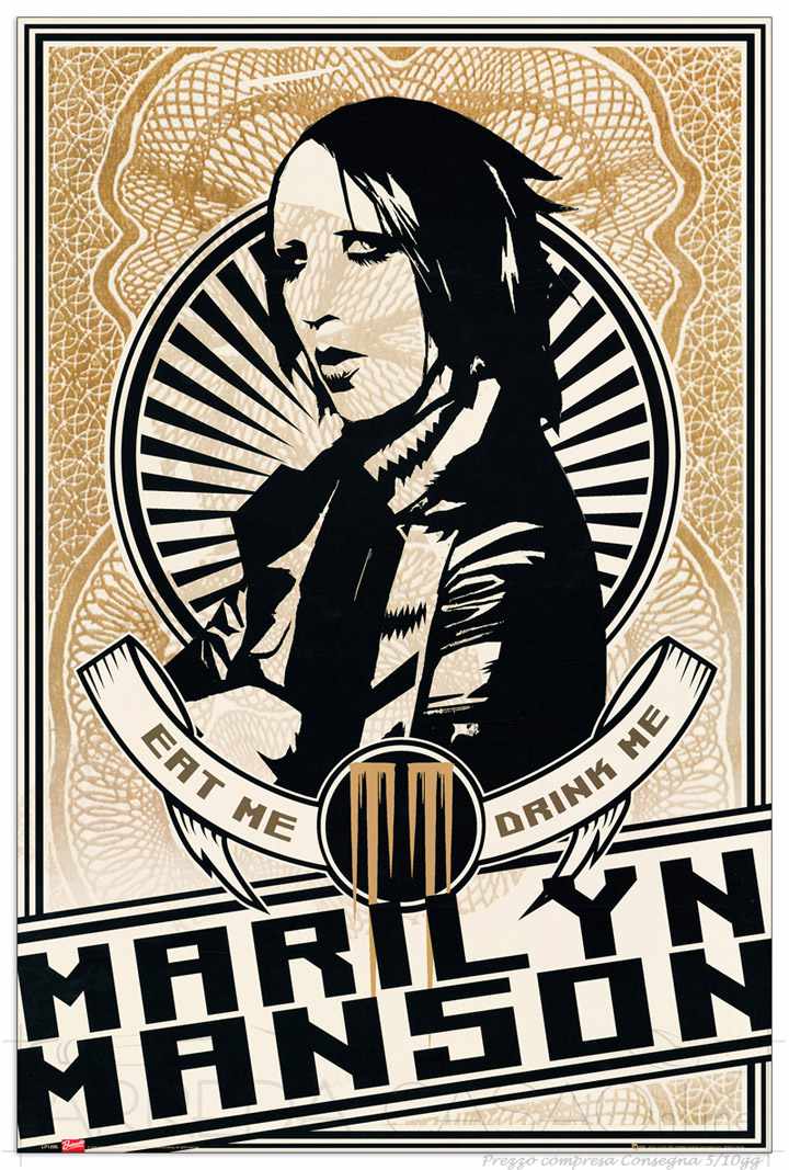 Quadro Stampa MARILYN MANSON Marilyn Manson EC18573 - Prezzo web