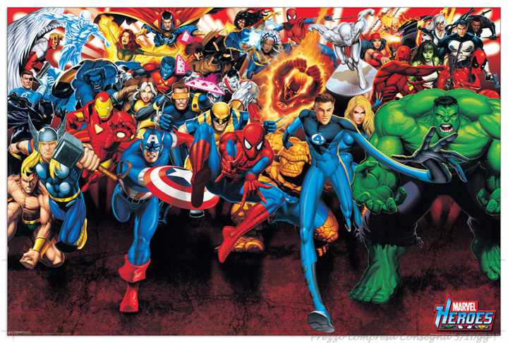 Quadro Stampa MARVEL Supereroi Marvel EC18576 - Prezzo web