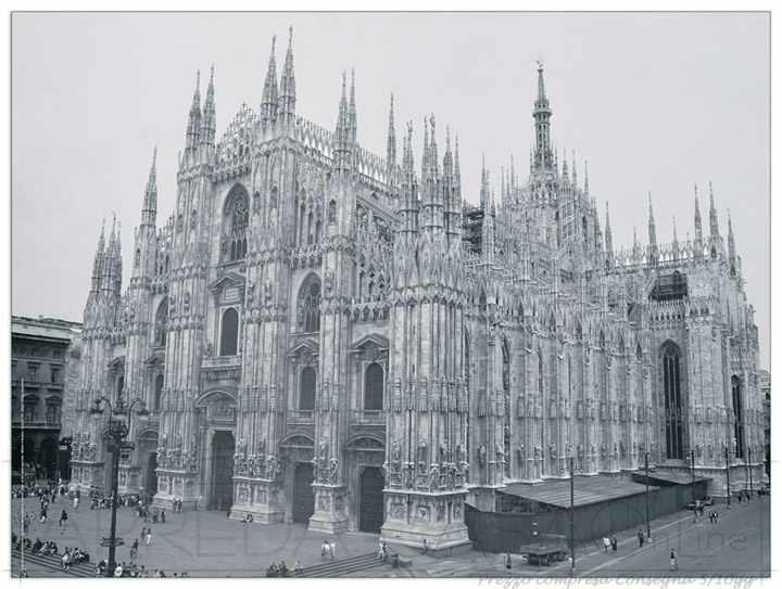 Quadro Stampa MILANO Duomo anni 60 EC18716 - Prezzo web
