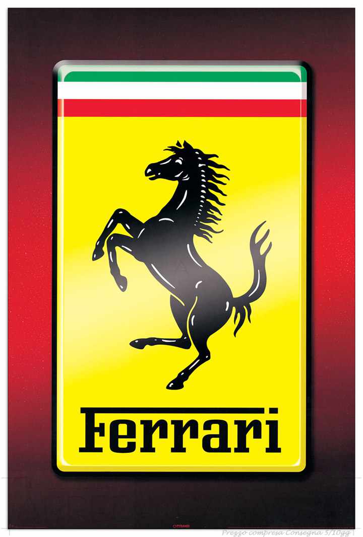 Quadro Stampa FERRARI Logo Ferrari EC20339 - Offerta online