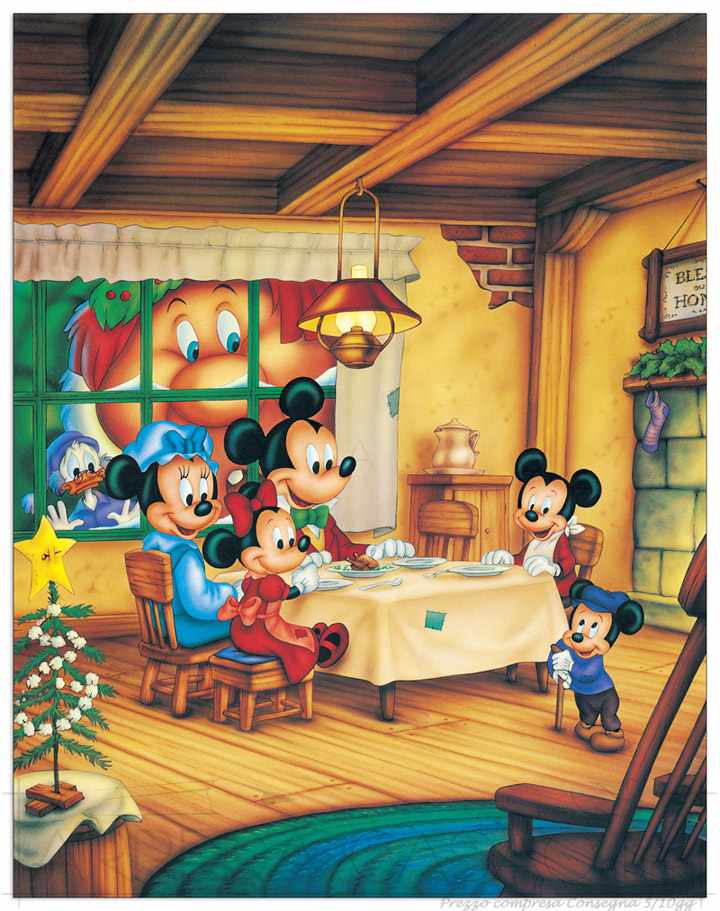 Quadro Stampa DISNEY Mickey Christmas Carol EC20416 - Sconto online