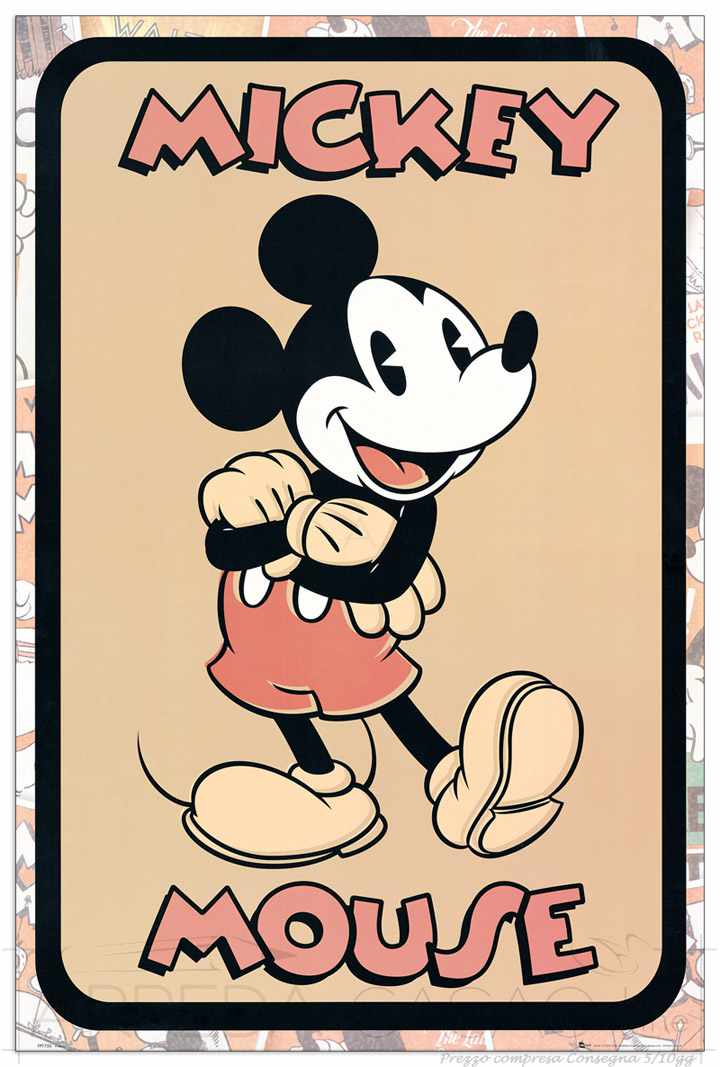 Quadro Stampa DISNEY Mickey Mouse EC20417 - Sconto online