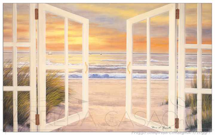 Quadro Stampa ROMANELLO Sunset beach EC20492 - Sconto online