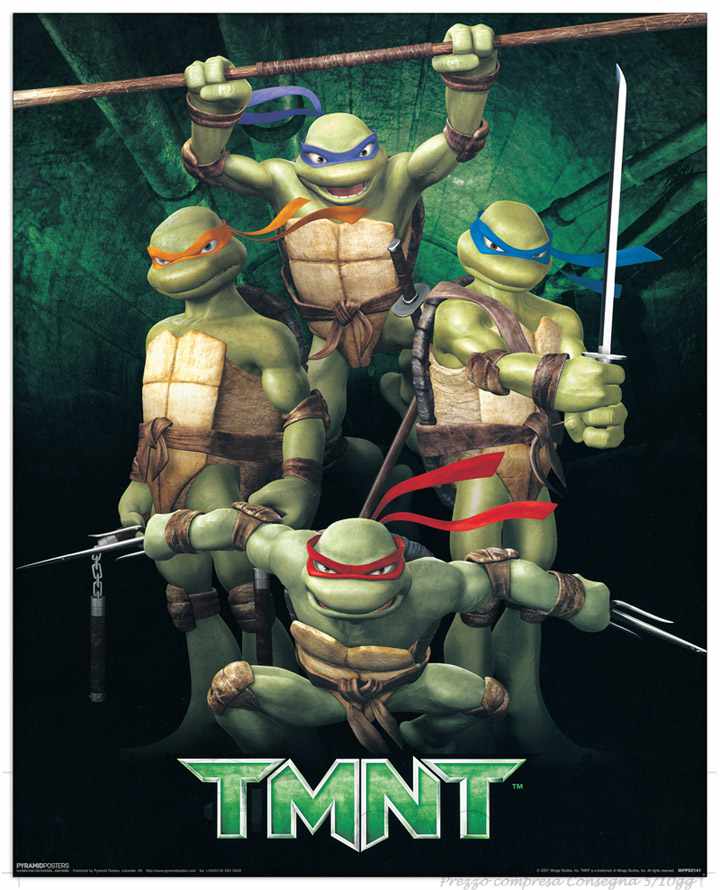 Quadro Stampa TMNT Ninja turtles EC20524 - Sconto online