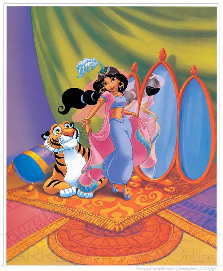 Quadro Stampa Disney Jasmine - one true love EC21466 - Vendita web