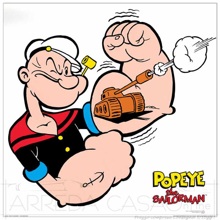 Quadro Stampa SEGAR Popeye the Sailorman EC21530 - Vendita online
