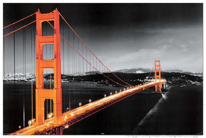 Quadro Stampa SAN FRANCISCO Golden Gate EC21592 - Prezzo web