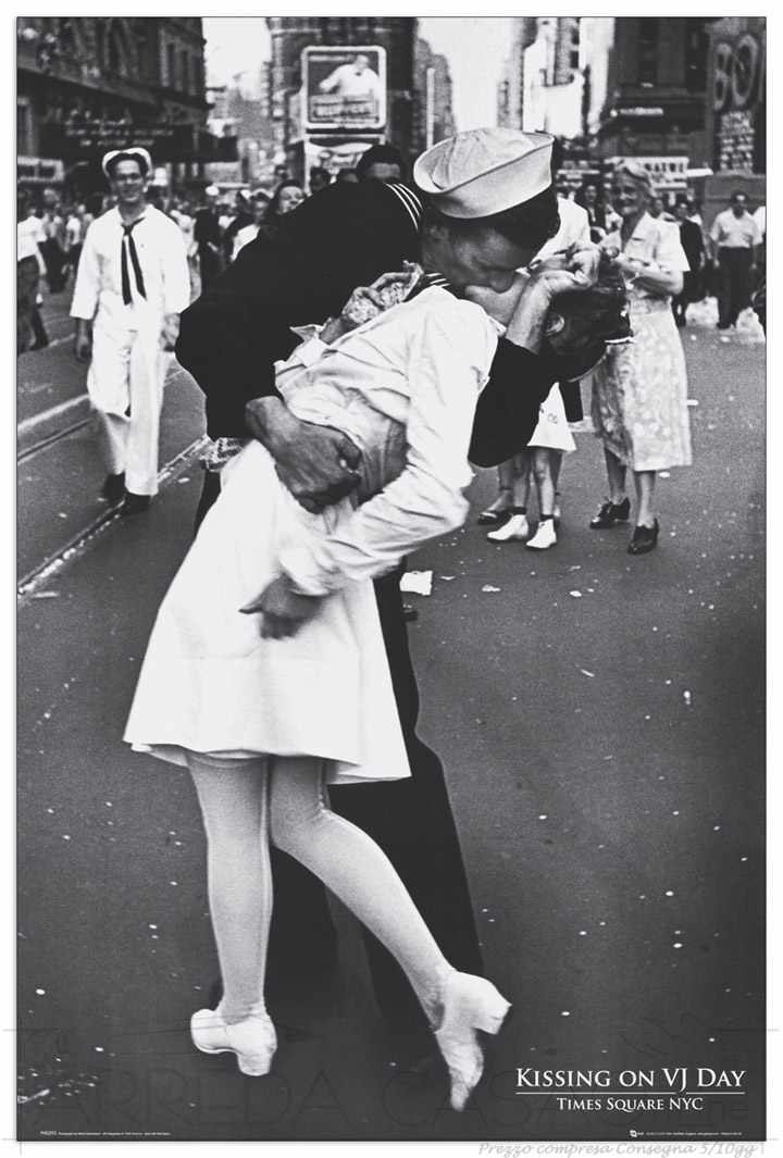 Quadro Stampa TIME SQUARE NYC Kissing on VJ day EC21594 - Prezzo web