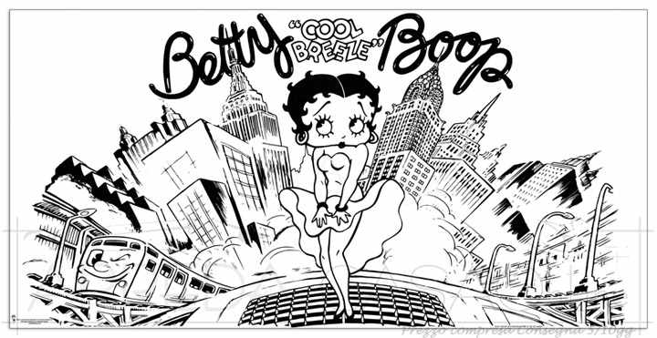 Quadro Stampa FLEISCHER Betty Boop Cool Breeze EC21914 - Prezzo web