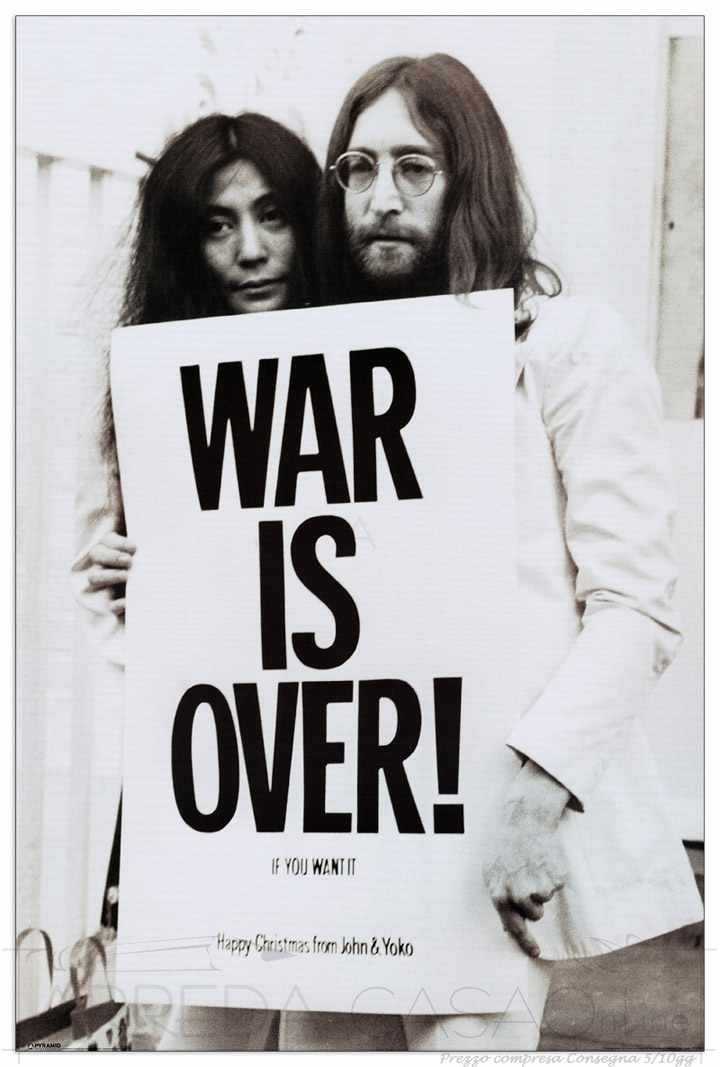 Quadro Stampa JOHN LENNON John Lennon ( War is over ) EC21921 - Prezzo web