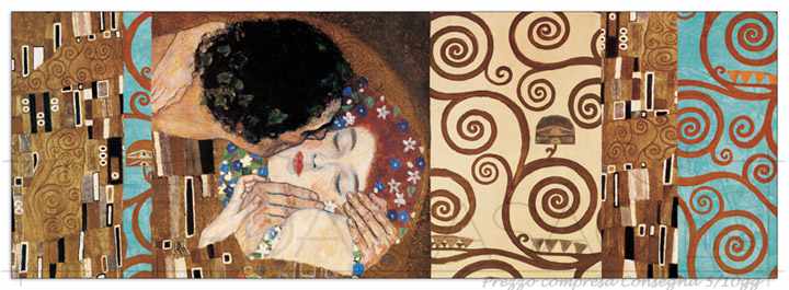 Quadro Stampa KLIMT Klimt II 150° Anniversary (The kiss) EC21956 - Prezzo web