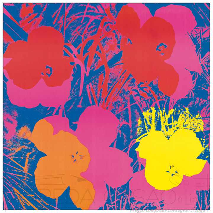 Quadro Stampa WARHOL Flowers, 1970 EC22033 - Prezzo web