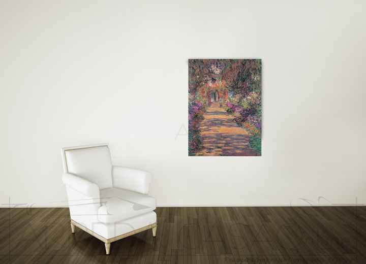 Quadro Stampa MONET Une Allée du jardin de Monet, Giverny EC22075 - Prezzo web