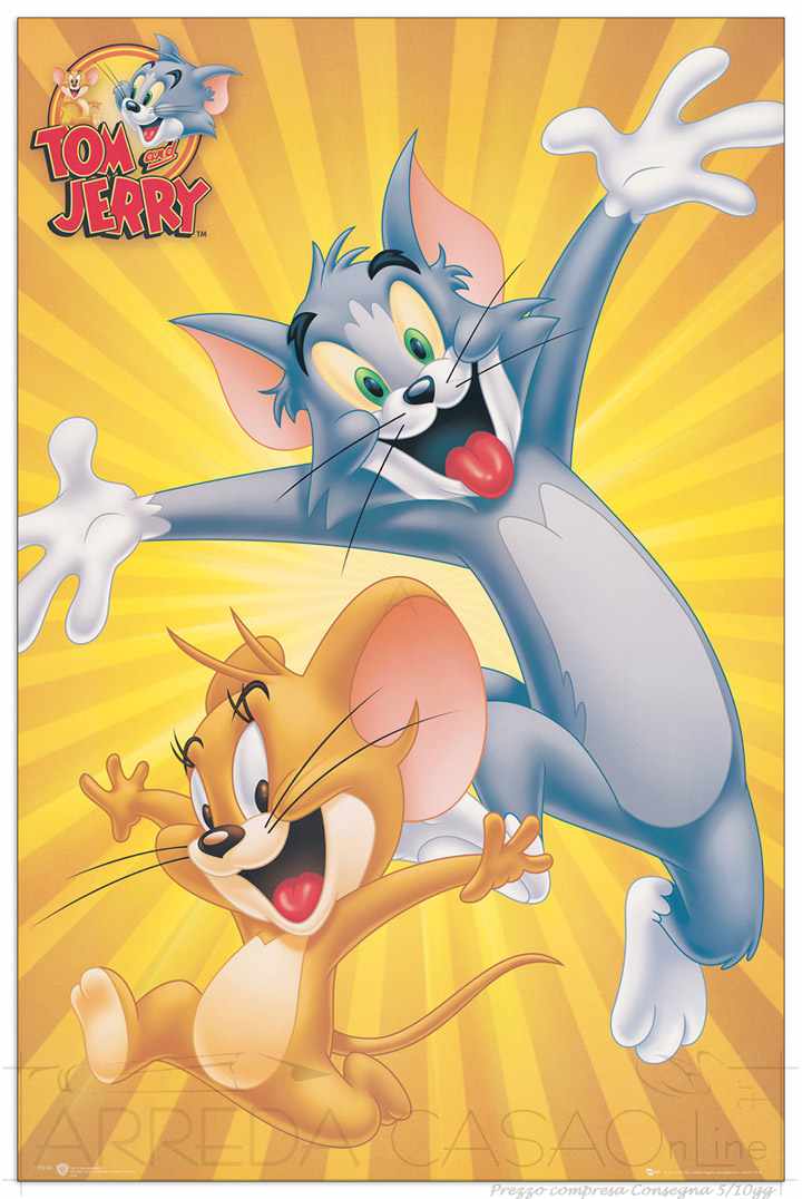 Quadro Stampa LOONEY TUNES Tom and Jerry EC22092 - Prezzo web
