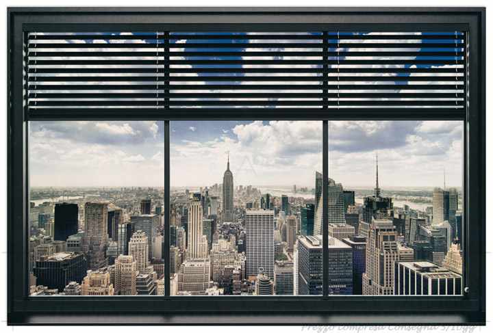Quadro Stampa NEW YORK Window blinds EC22107 - Prezzo web
