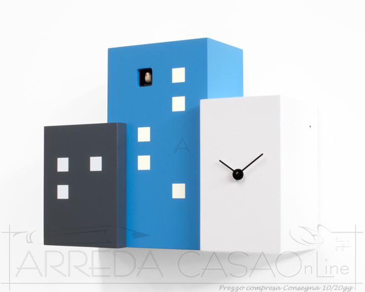 Orologio parete CUCU WALLS Azzurro
