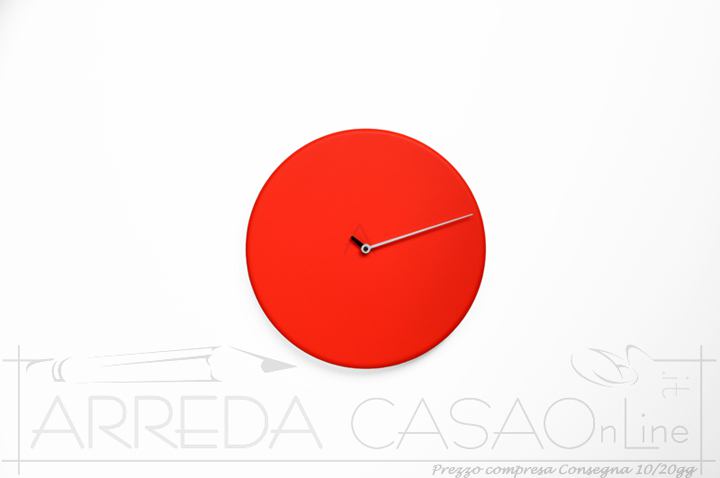 Orologio parete LESS Rosso
