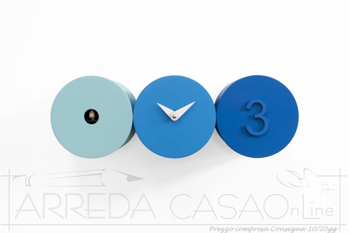 Orologio cucu TRIS Azzurro Blu